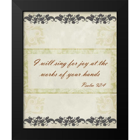 More Than Words VI Black Modern Wood Framed Art Print by Studio W