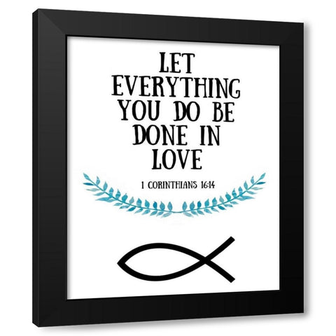 More Than Words IX Black Modern Wood Framed Art Print with Double Matting by Studio W