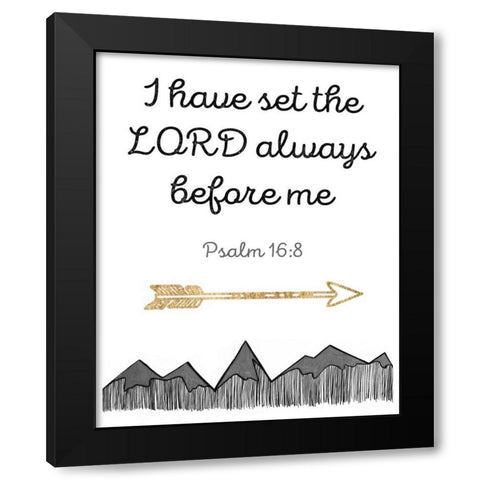 More Than Words XI Black Modern Wood Framed Art Print by Studio W