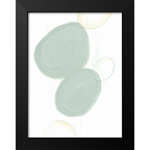 Implied Motif I Black Modern Wood Framed Art Print by Vess, June Erica