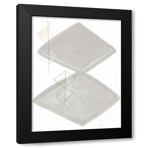 Implied Motif IV Black Modern Wood Framed Art Print with Double Matting by Vess, June Erica