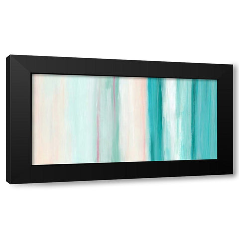 Seafoam Spectrum II Black Modern Wood Framed Art Print by Vess, June Erica