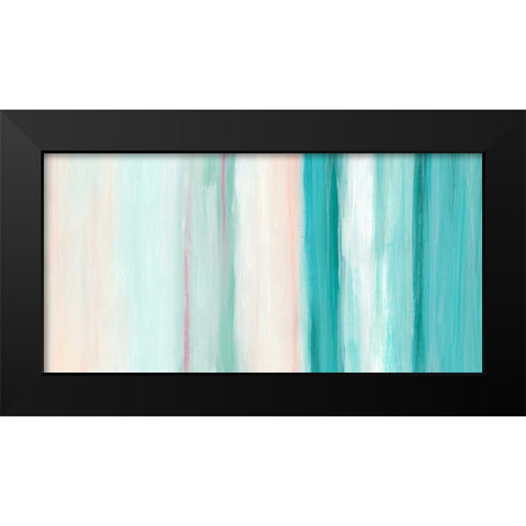 Seafoam Spectrum II Black Modern Wood Framed Art Print by Vess, June Erica