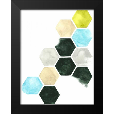 Hazed Honeycomb I Black Modern Wood Framed Art Print by Popp, Grace