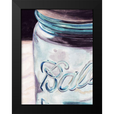 Custom Mason Jar II (ASH) Black Modern Wood Framed Art Print by Redstreake