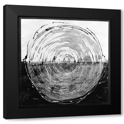 Fusion Black Modern Wood Framed Art Print with Double Matting by Guthrie, Jenna