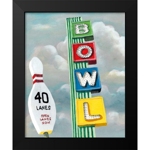 American Roadside I Black Modern Wood Framed Art Print by McCavitt, Naomi