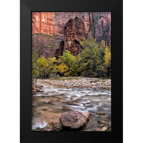 The Pulpit Black Modern Wood Framed Art Print by Head, Danny