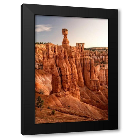 Thors Hammer Black Modern Wood Framed Art Print by Head, Danny