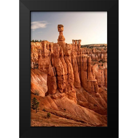 Thors Hammer Black Modern Wood Framed Art Print by Head, Danny