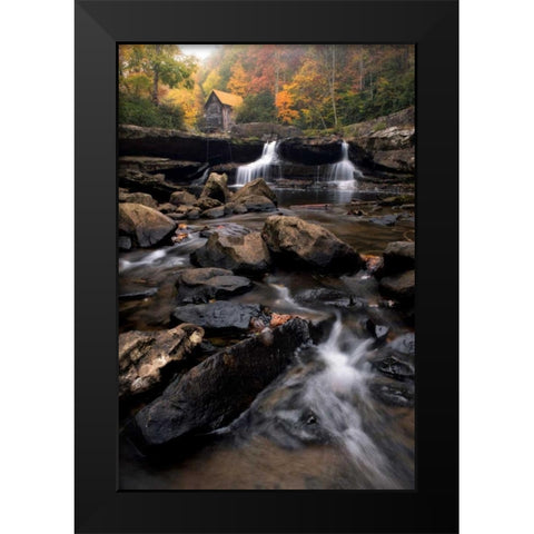 Glade Creek Black Modern Wood Framed Art Print by Head, Danny