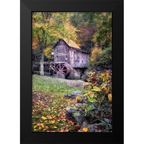 Morning at the Mill Black Modern Wood Framed Art Print by Head, Danny