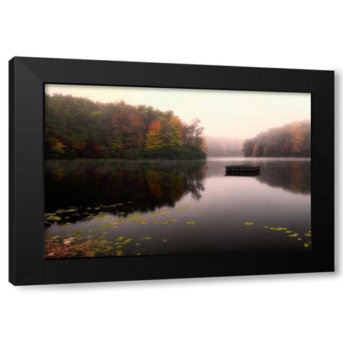 Still of the Lake Black Modern Wood Framed Art Print with Double Matting by Head, Danny