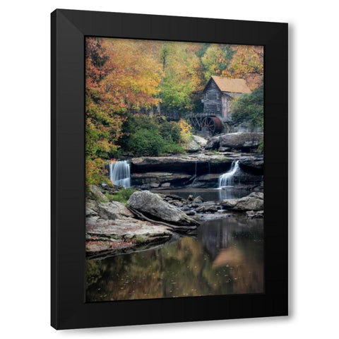 Mill Reflections Black Modern Wood Framed Art Print with Double Matting by Head, Danny