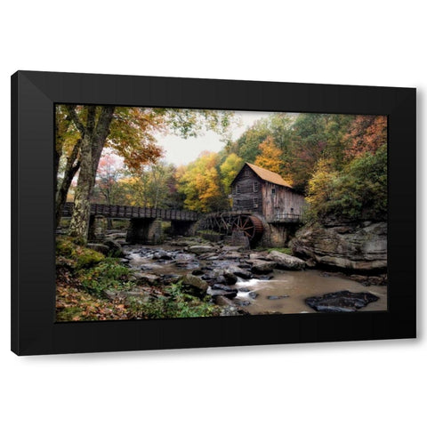 Glade Creek Mill Black Modern Wood Framed Art Print with Double Matting by Head, Danny