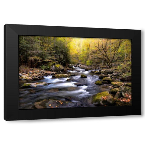 Nightfall on Tremont I Black Modern Wood Framed Art Print with Double Matting by Head, Danny