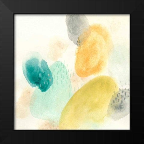 River Stones II Black Modern Wood Framed Art Print by Vess, June Erica