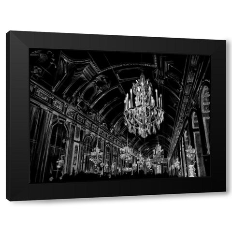 Ballroom Sketch Black Modern Wood Framed Art Print with Double Matting by Harper, Ethan