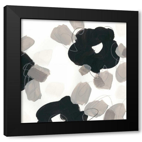 Kinetic Flora I Black Modern Wood Framed Art Print by Vess, June Erica
