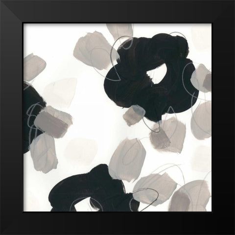 Kinetic Flora I Black Modern Wood Framed Art Print by Vess, June Erica
