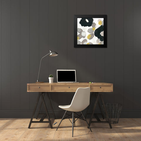 Kinetic Flora IV Black Modern Wood Framed Art Print by Vess, June Erica