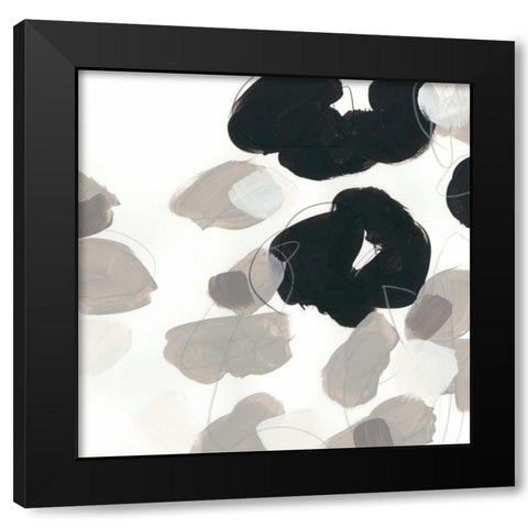 Kinetic Flora VII Black Modern Wood Framed Art Print by Vess, June Erica