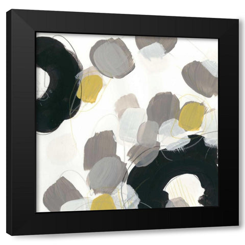 Kinetic Flora VIII Black Modern Wood Framed Art Print by Vess, June Erica