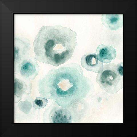 Aquatic Garden I Black Modern Wood Framed Art Print by Vess, June Erica