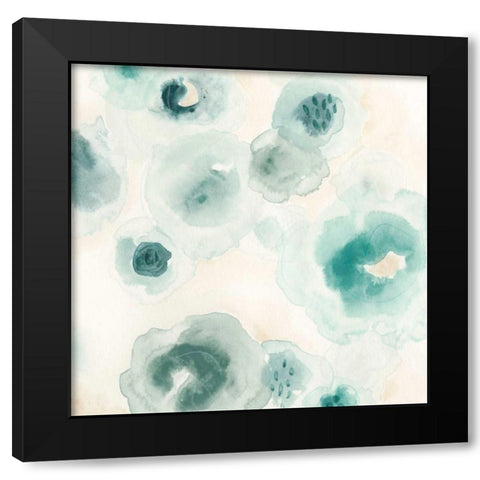 Aquatic Garden II Black Modern Wood Framed Art Print by Vess, June Erica