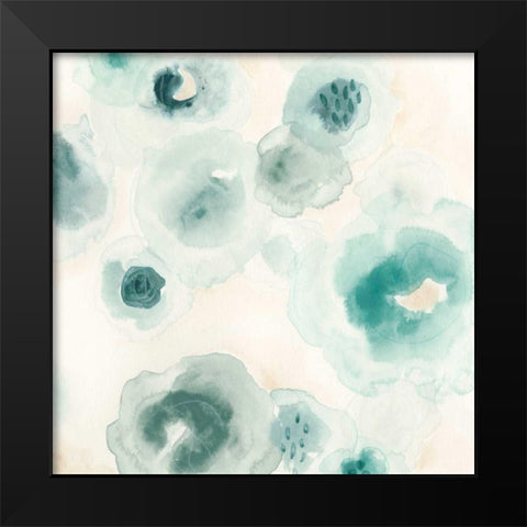 Aquatic Garden II Black Modern Wood Framed Art Print by Vess, June Erica