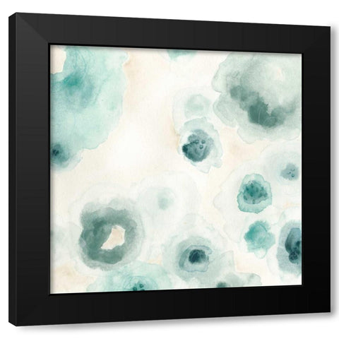 Aquatic Garden III Black Modern Wood Framed Art Print by Vess, June Erica