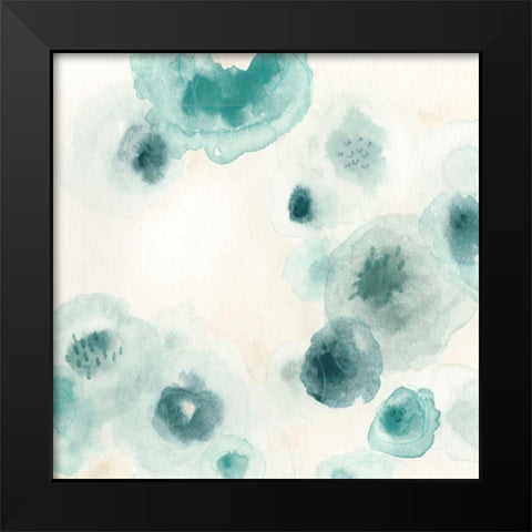 Aquatic Garden IV Black Modern Wood Framed Art Print by Vess, June Erica