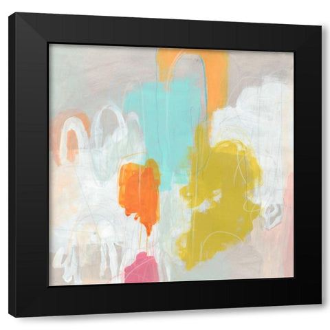 Samba I Black Modern Wood Framed Art Print with Double Matting by Vess, June Erica