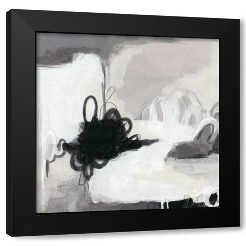 Inflexion I Black Modern Wood Framed Art Print by Vess, June Erica