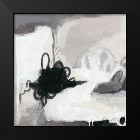 Inflexion I Black Modern Wood Framed Art Print by Vess, June Erica