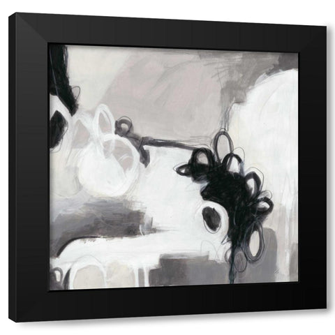 Inflexion II Black Modern Wood Framed Art Print by Vess, June Erica