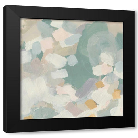 Sage Currents I Black Modern Wood Framed Art Print by Vess, June Erica