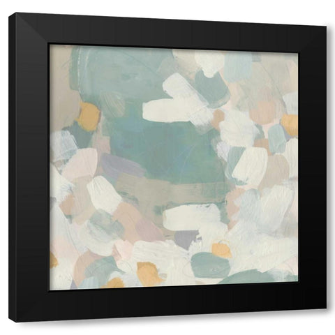 Sage Currents II Black Modern Wood Framed Art Print with Double Matting by Vess, June Erica