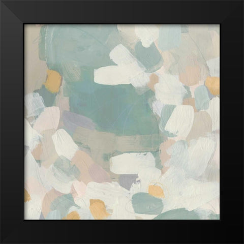 Sage Currents II Black Modern Wood Framed Art Print by Vess, June Erica