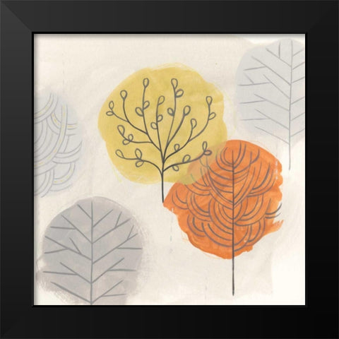 Forest Treasure II Black Modern Wood Framed Art Print by Vess, June Erica