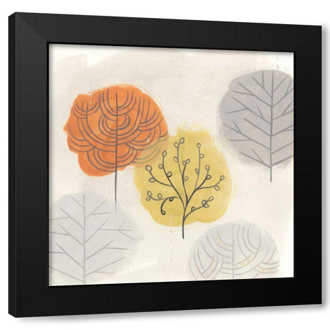 Forest Treasure III Black Modern Wood Framed Art Print by Vess, June Erica