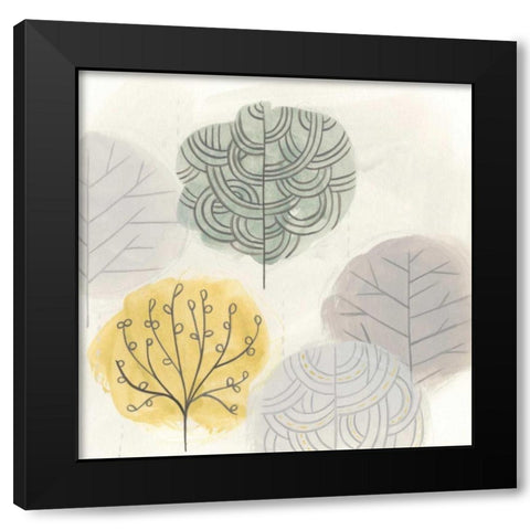 Forest Treasure IV Black Modern Wood Framed Art Print by Vess, June Erica