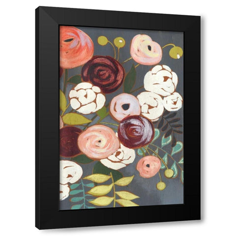 Wistful Bouquet I Black Modern Wood Framed Art Print with Double Matting by Popp, Grace
