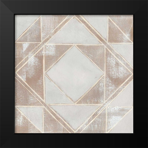 Geometric Veil II Black Modern Wood Framed Art Print by Popp, Grace