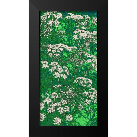 Scattered Lace Panel II Black Modern Wood Framed Art Print by Burghardt, James