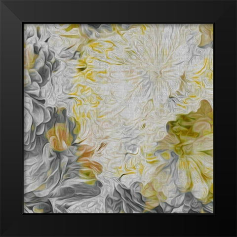 Mums in Sun IV Black Modern Wood Framed Art Print by Burghardt, James