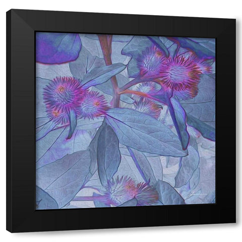 Prickley Tiles IV Black Modern Wood Framed Art Print by Burghardt, James