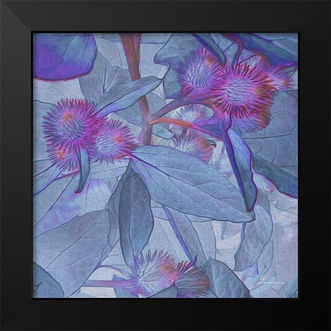 Prickley Tiles IV Black Modern Wood Framed Art Print by Burghardt, James