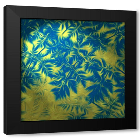Under Brush I Black Modern Wood Framed Art Print with Double Matting by Burghardt, James