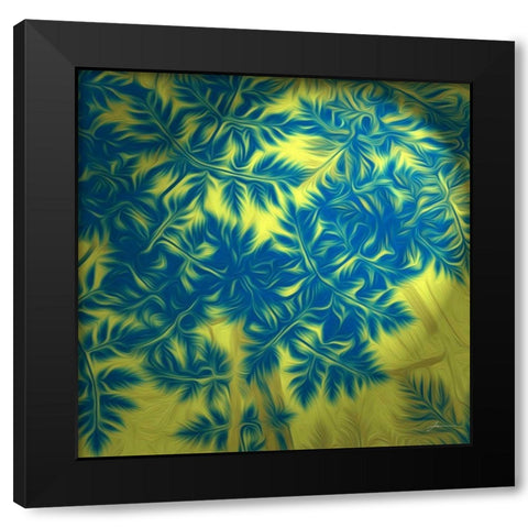 Under Brush II Black Modern Wood Framed Art Print with Double Matting by Burghardt, James